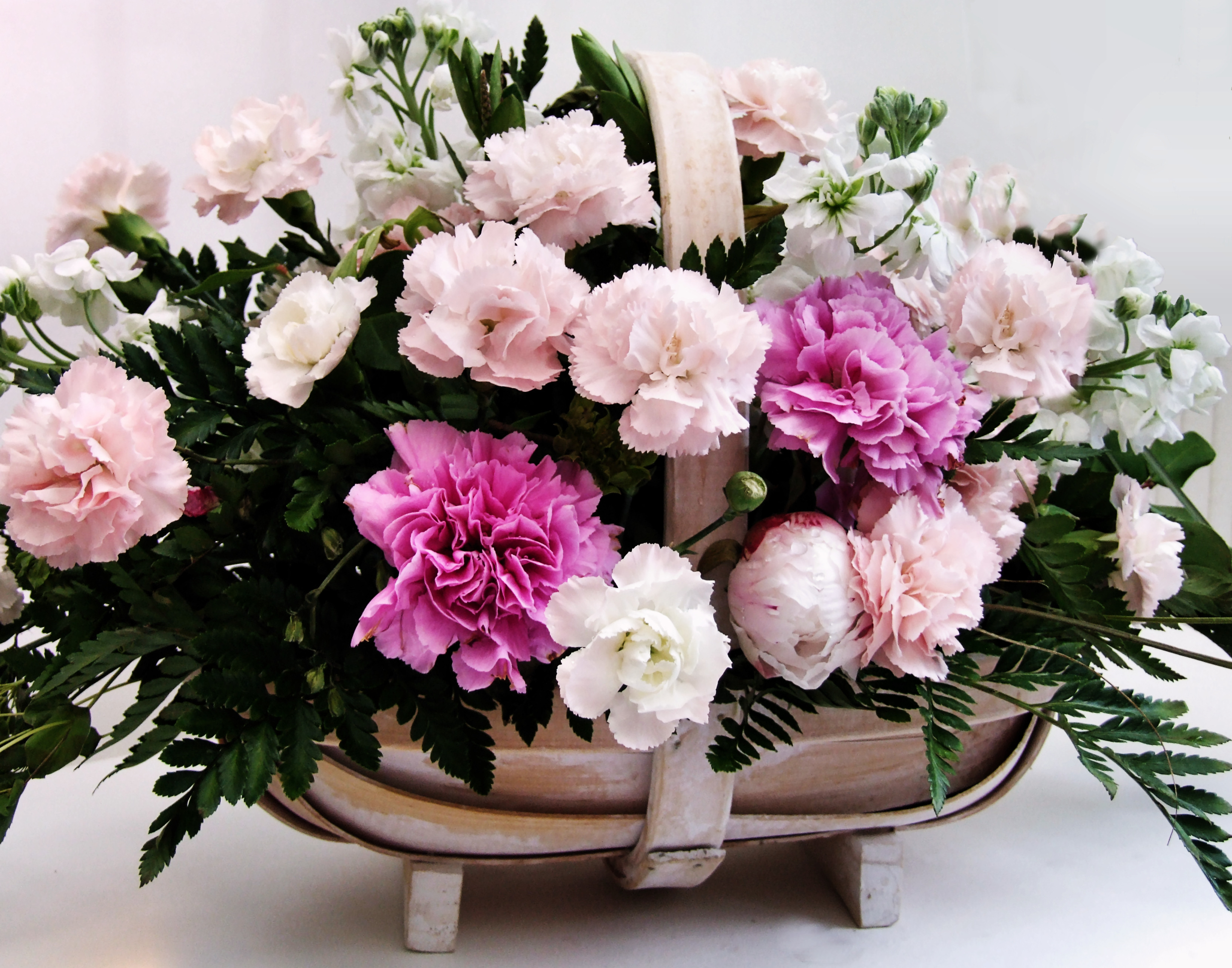 how to make floral basket