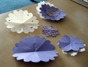 spring paper flower cut outs