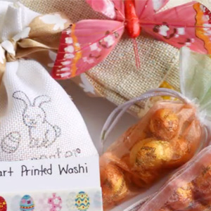 learn to make Easter gift bags with Paper Mart