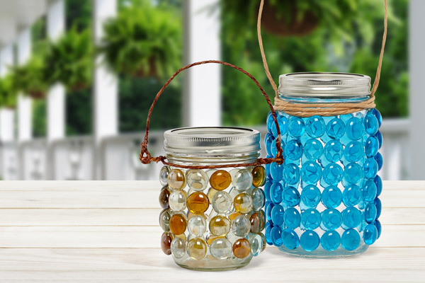 DIY mason jar lantern